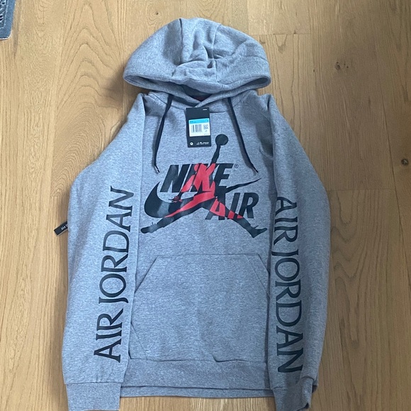 Nike Other - Nike Air Jordan Gray and Red Hoodie